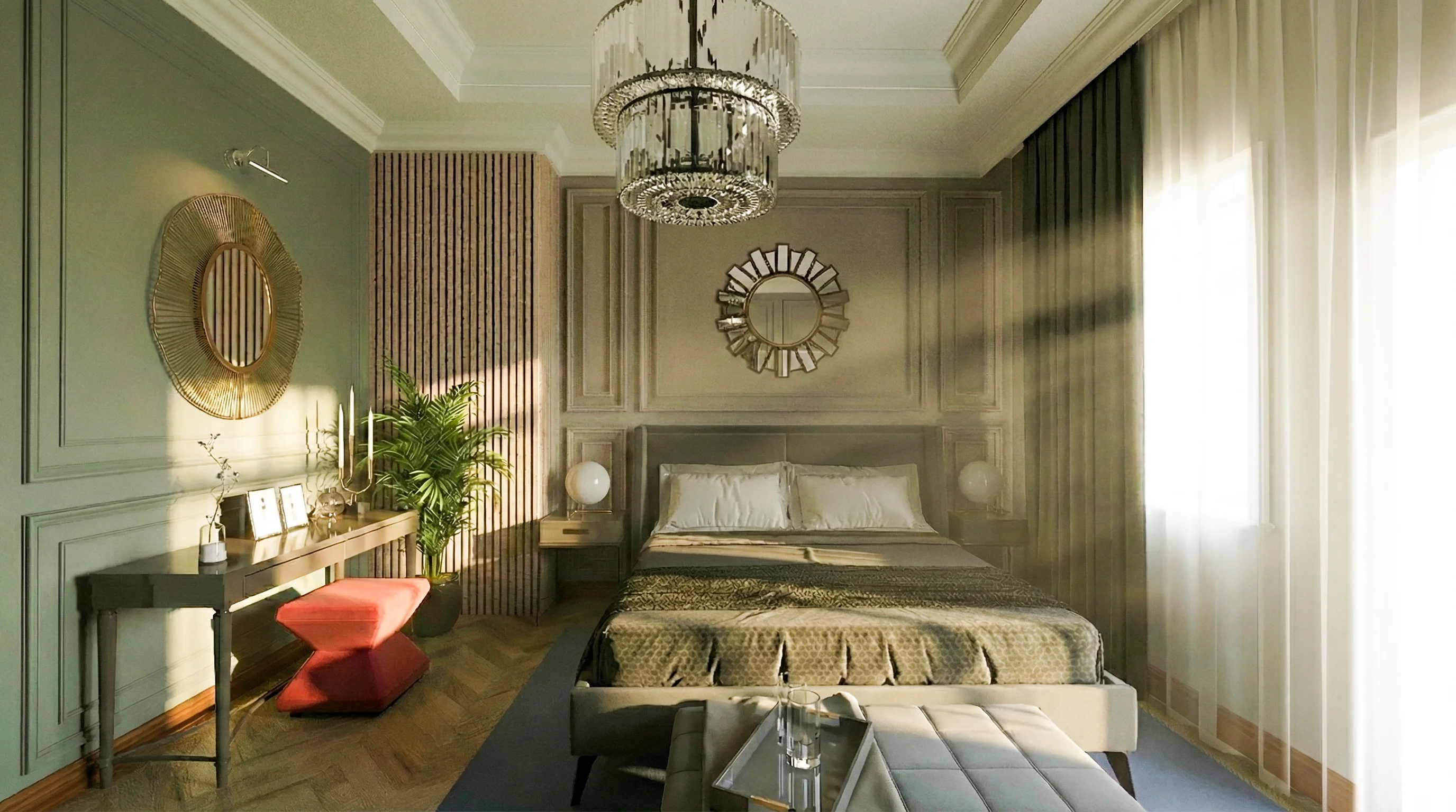 İnteryer Detalları və İşıqlandırma